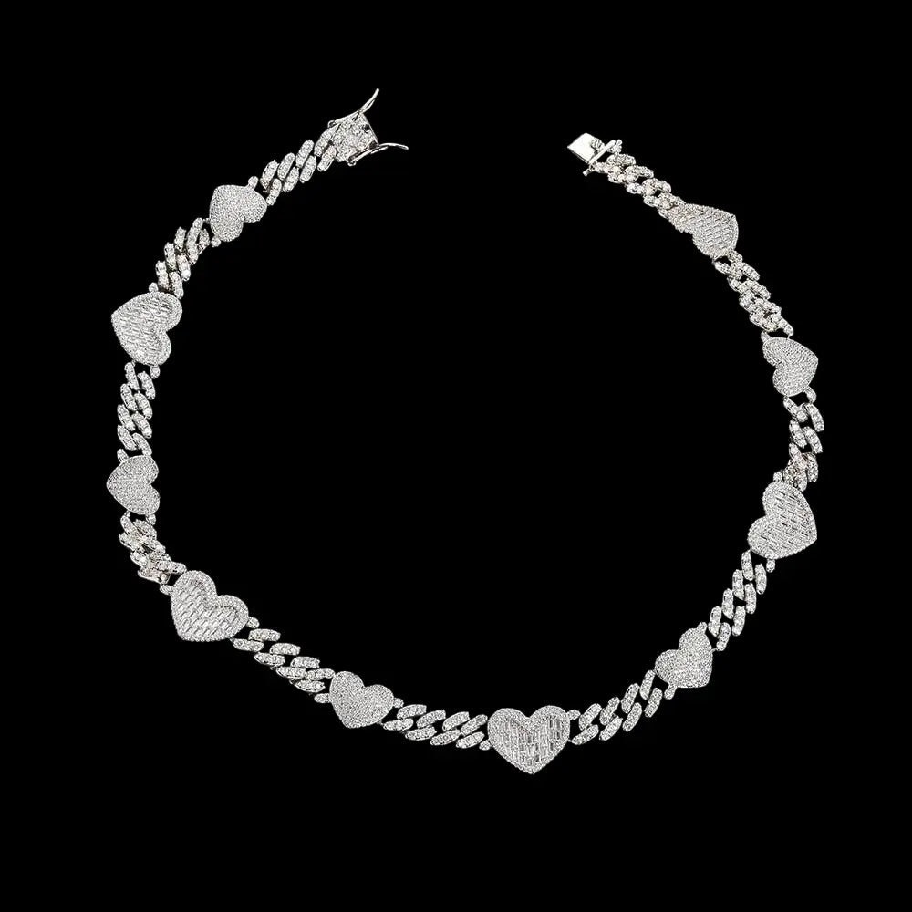 AMORE Cuban Link Clavicle Chain - Stellar Sparque