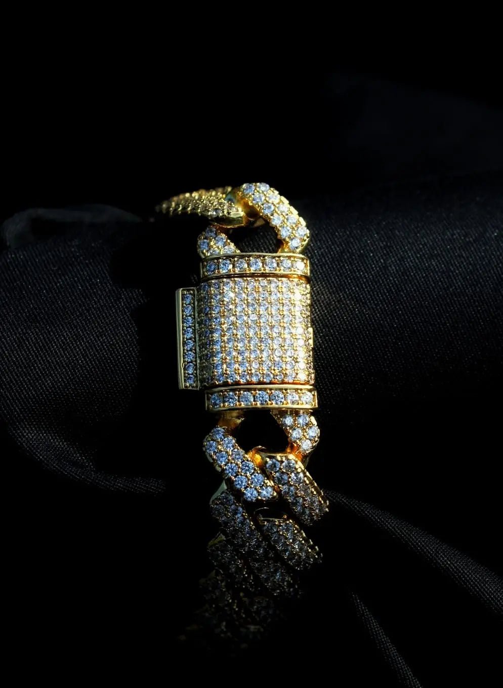 Bliss Cuban Link Bracelet Gold - Stellar Sparque