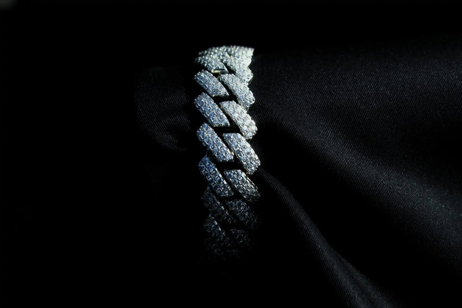 Bliss Cuban Link Bracelet White Gold - Stellar Sparque