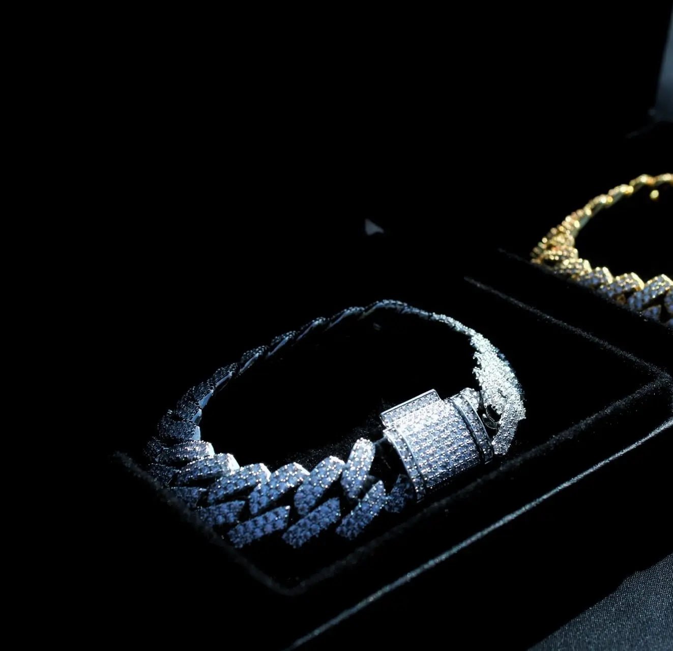Bliss Cuban Link Bracelet White Gold - Stellar Sparque