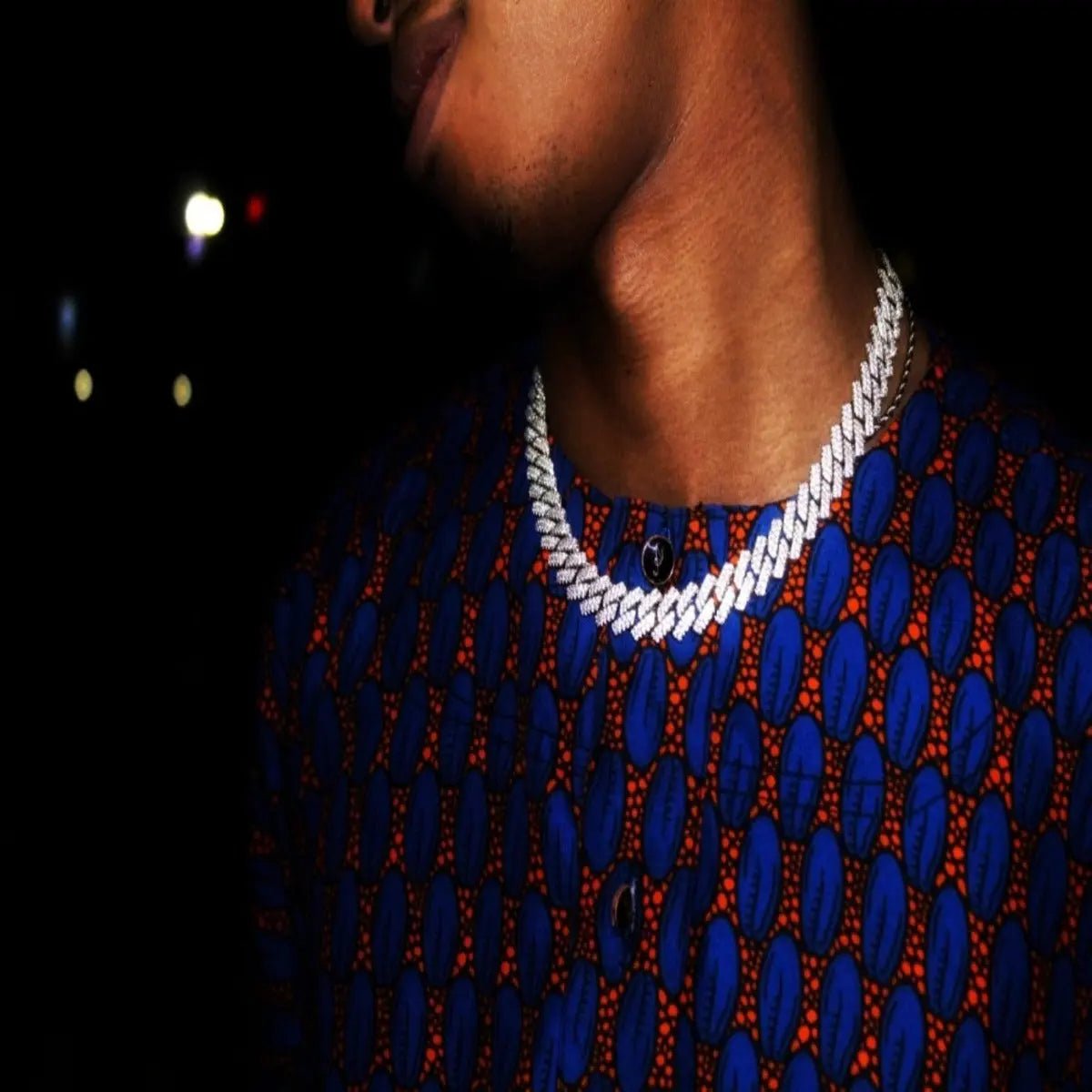 Bliss Cuban Link Necklace White Gold - Stellar Sparque