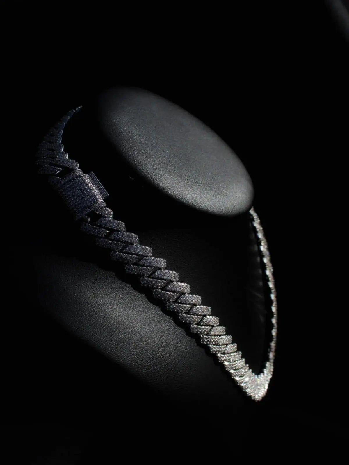 Bliss Cuban Link Necklace White Gold - Stellar Sparque