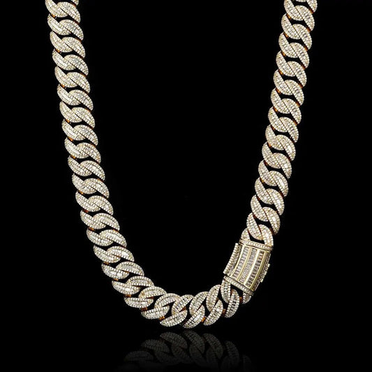 BUCKLE UP 15mm Miami Gold Cuban Chain - Stellar Sparque
