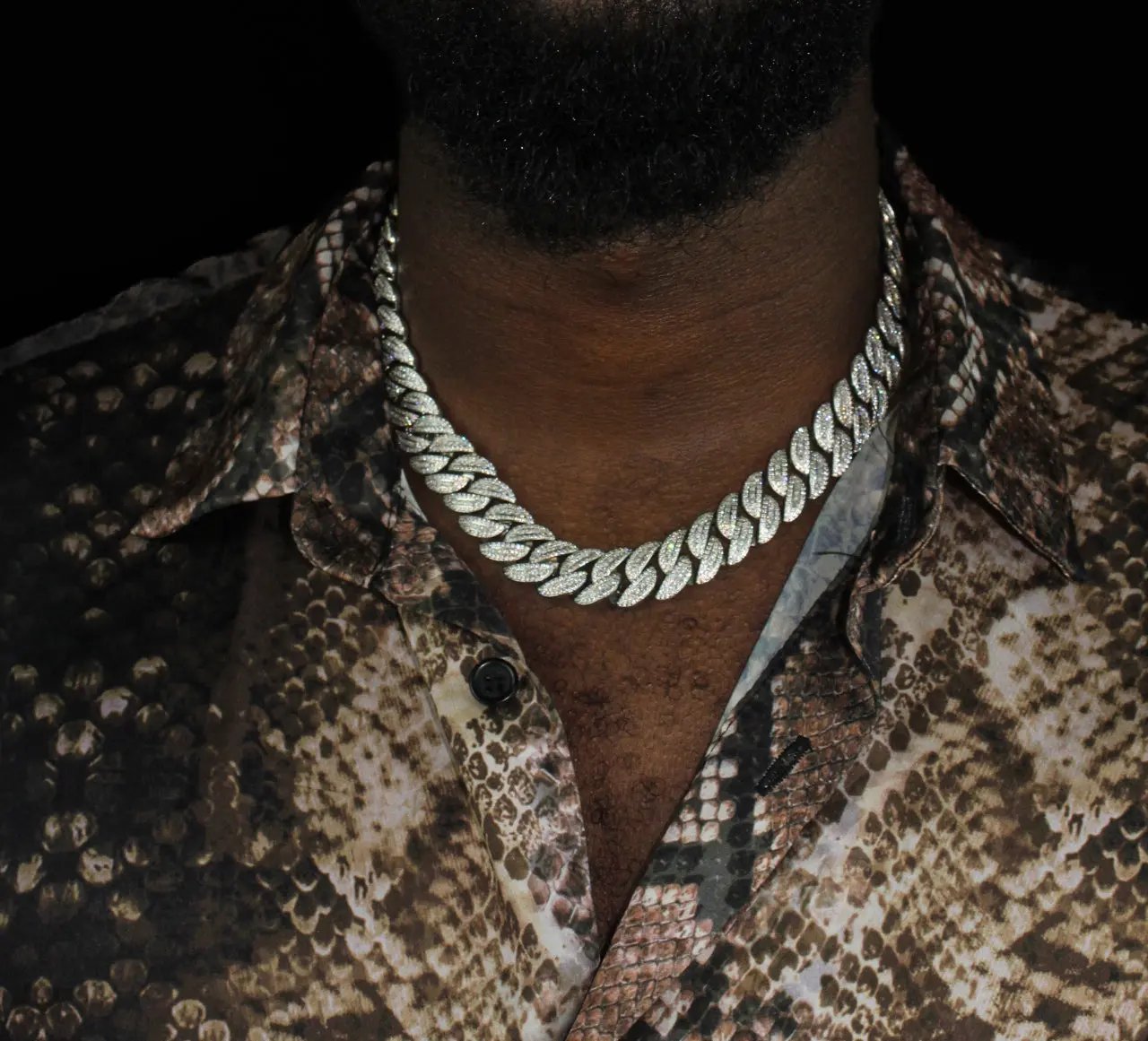 BUCKLE UP 15mm Miami Platinum Cuban Chain - Stellar Sparque