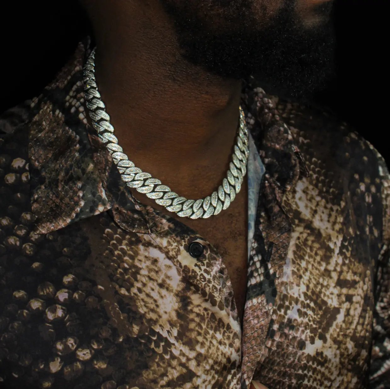 BUCKLE UP 15mm Miami Platinum Cuban Chain - Stellar Sparque