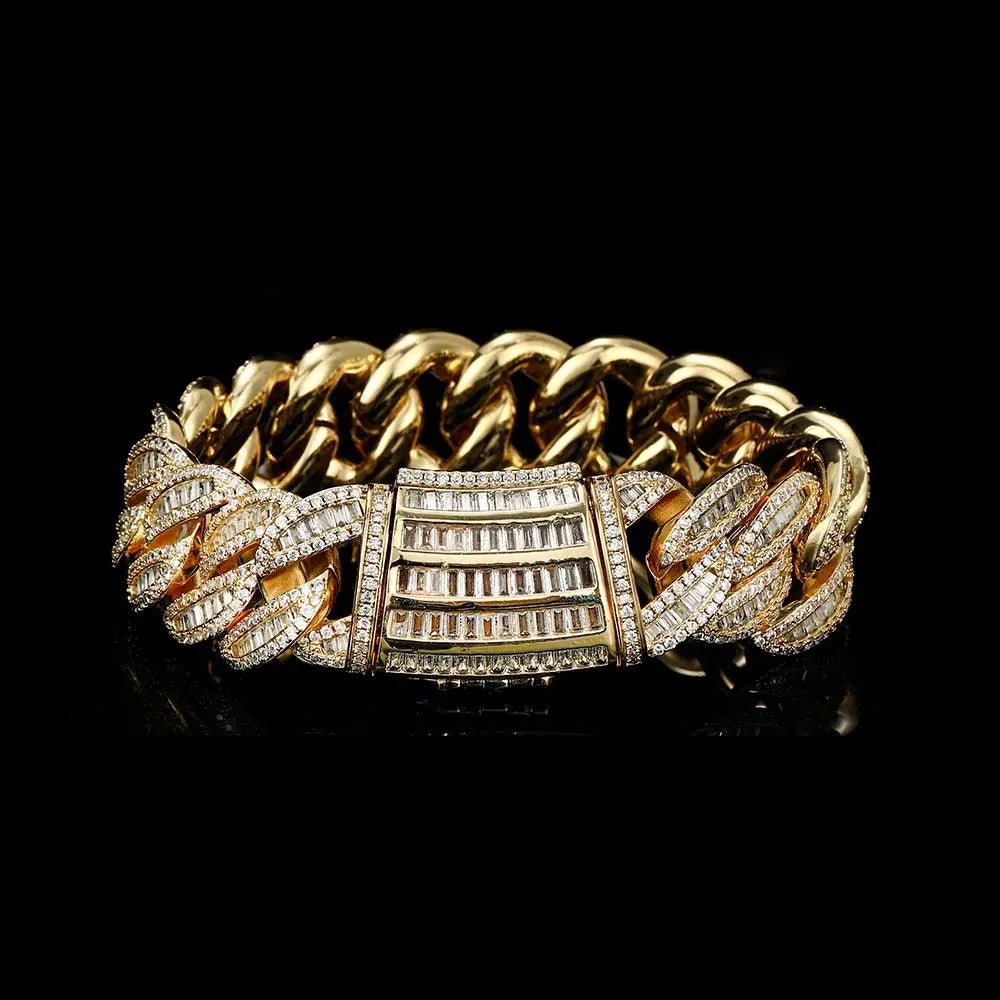 BUCKLE UP 20mm Miami Gold Cuban Bracelet - Stellar Sparque