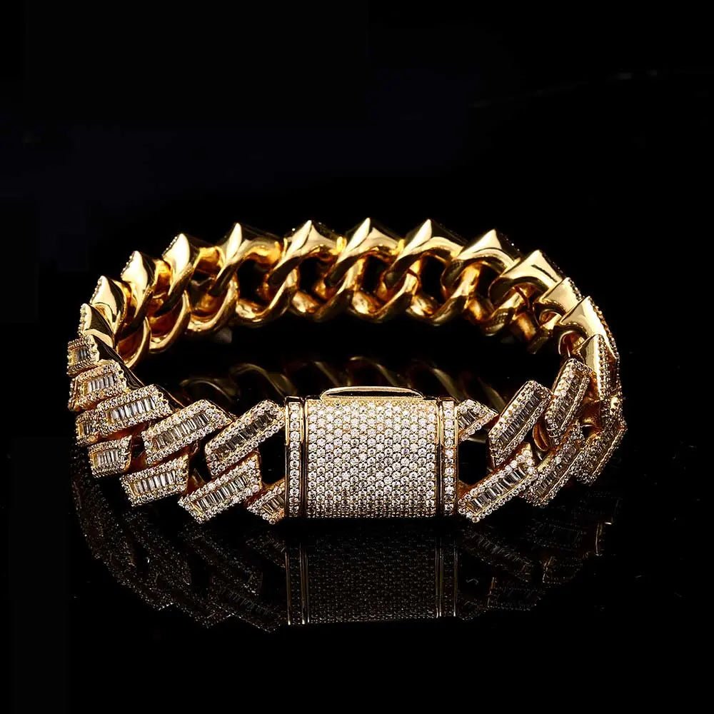 ENERGY 18mm Cuban Bracelet Gold - Stellar Sparque