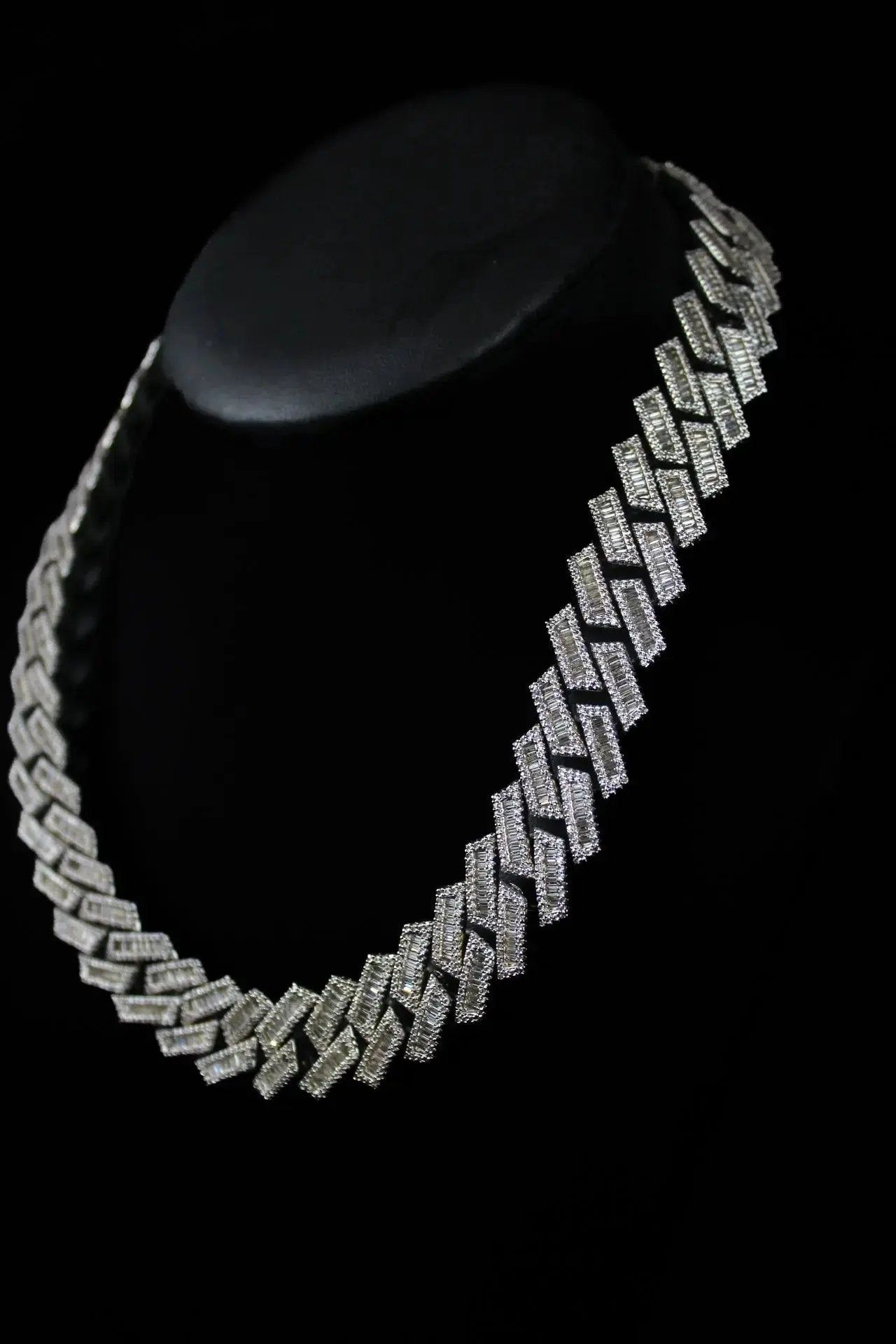 ENERGY 18mm Cuban Chain White Gold - Stellar Sparque