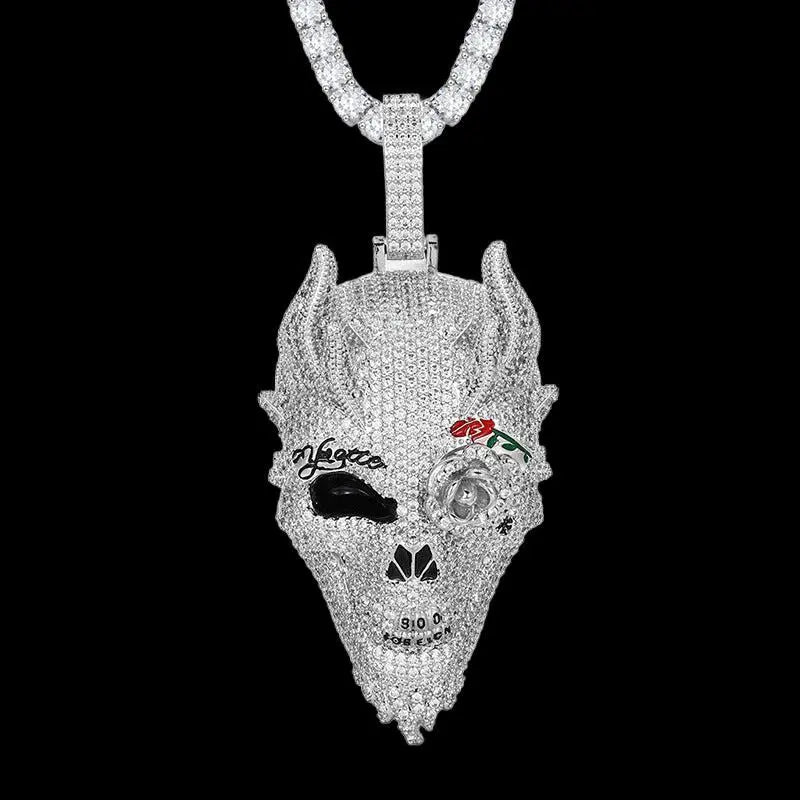 GRABBER Dripping Diamond Pendant Necklace - Stellar Sparque