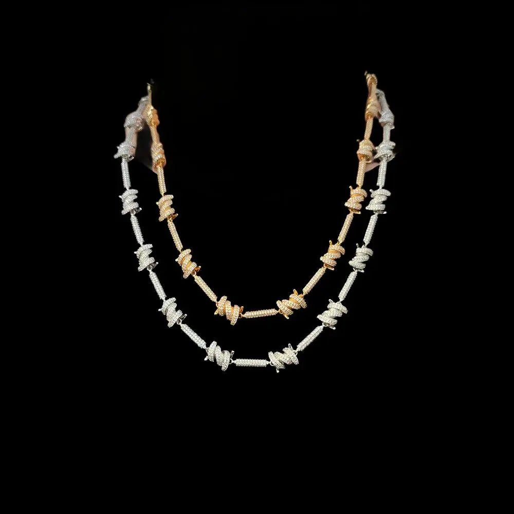 GROWTH 7.5mm Crown of Thorn Cuban Chain Gold - Stellar Sparque