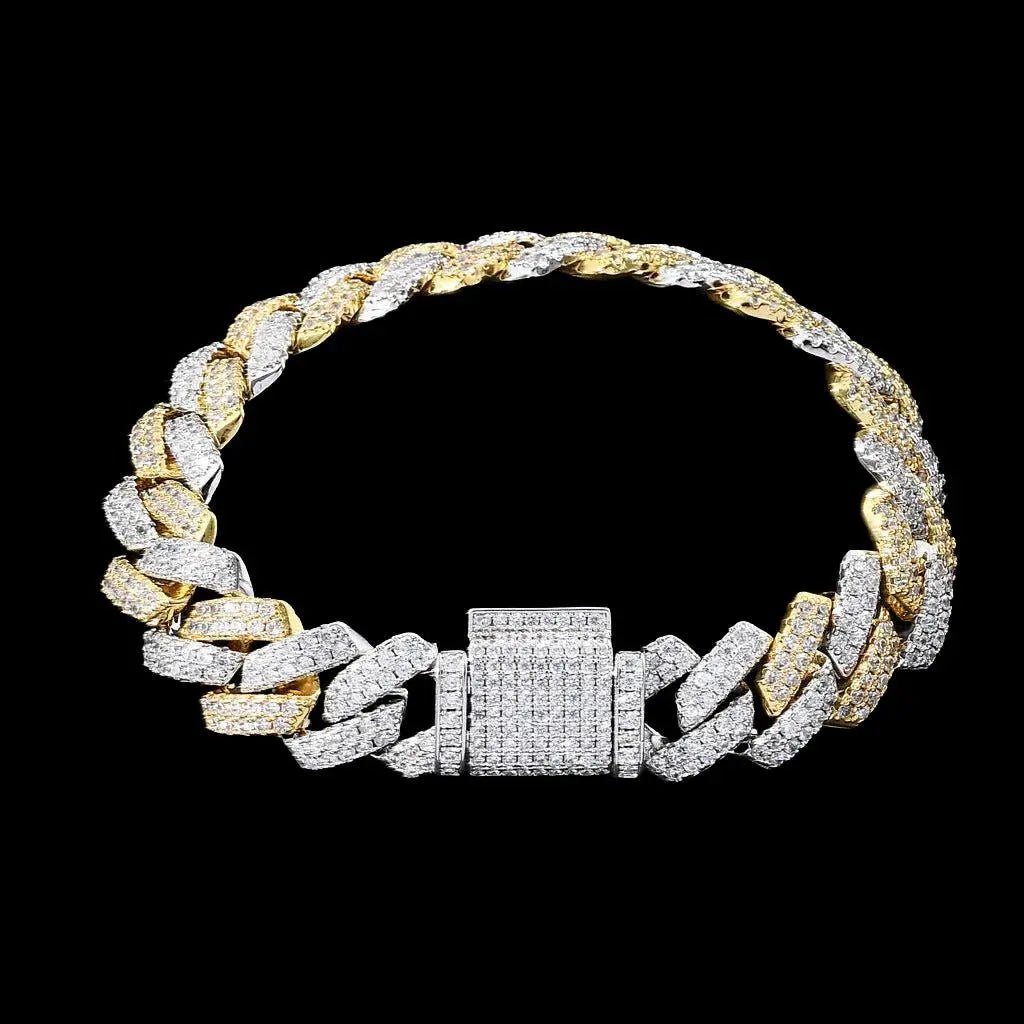 Ice Breaker Gold Cuban Bracelet - Stellar Sparque