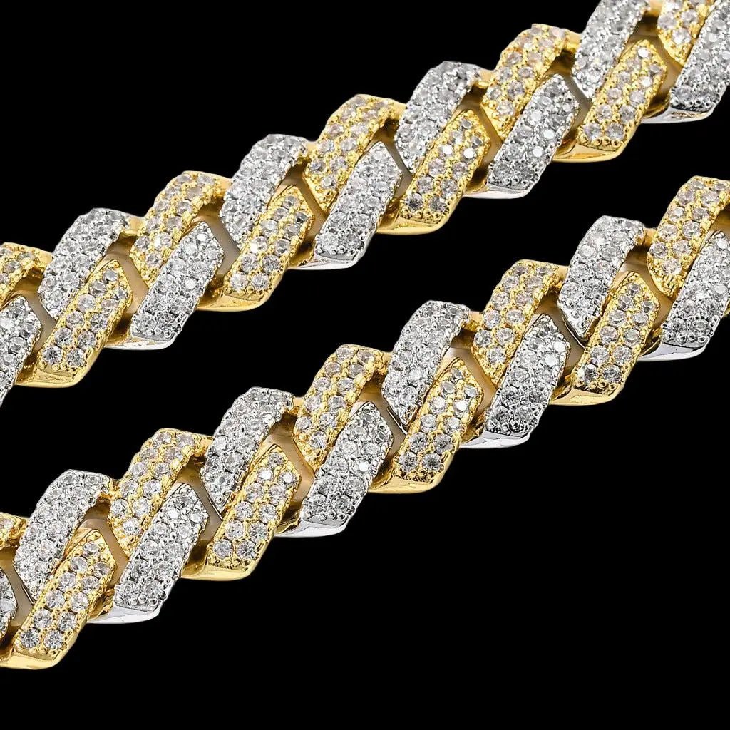 Ice Breaker Gold Cuban Bracelet - Stellar Sparque