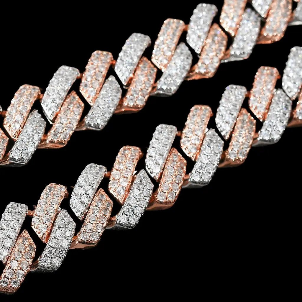 Ice Breaker Rose Gold Cuban Chain - Stellar Sparque