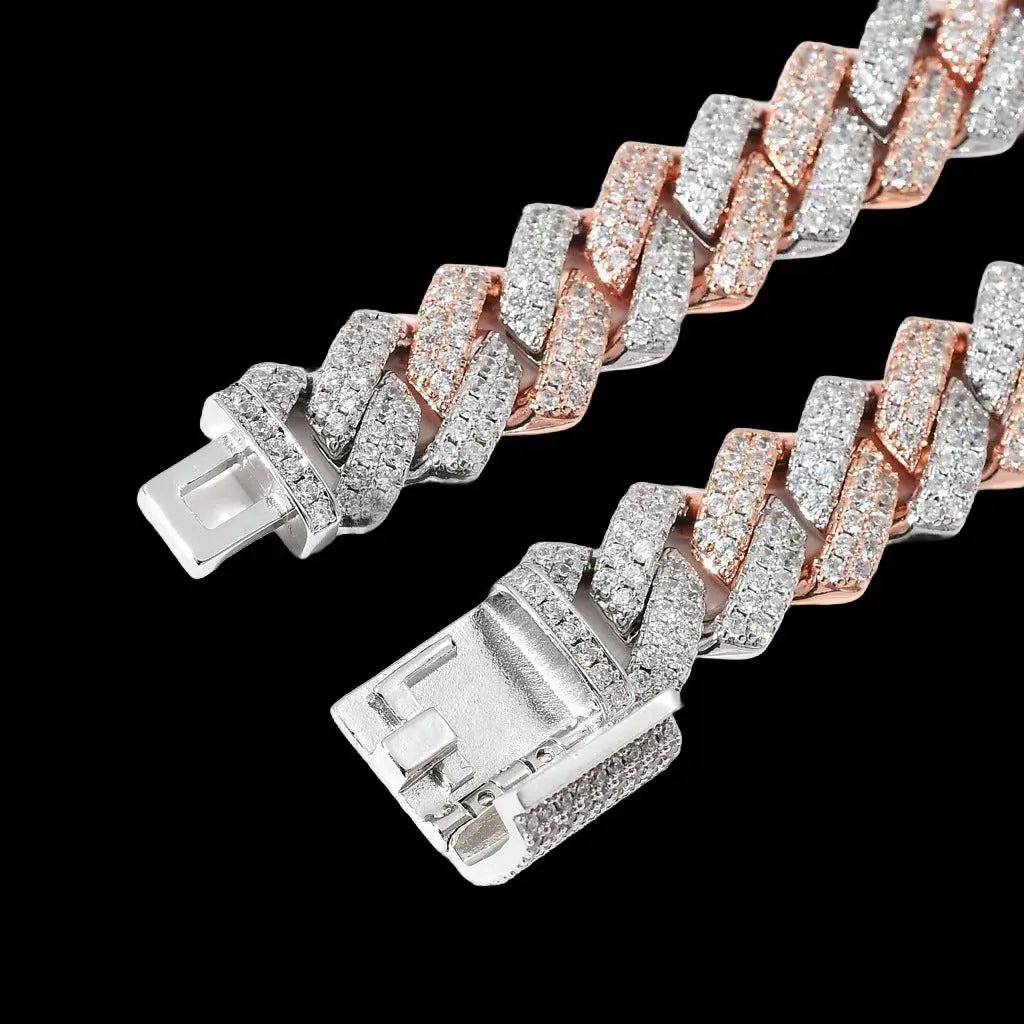Ice Breaker Rose Gold Cuban Chain - Stellar Sparque