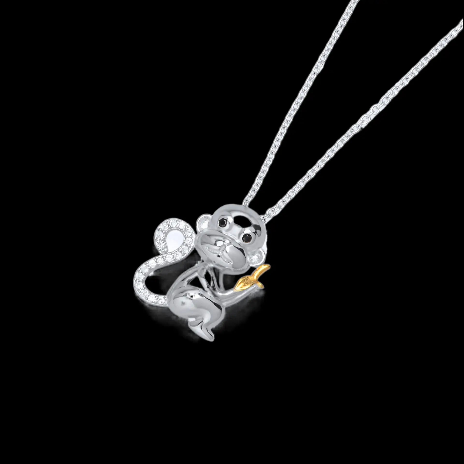 JUNGLE 925 Silver Pendant Necklace - Stellar Sparque