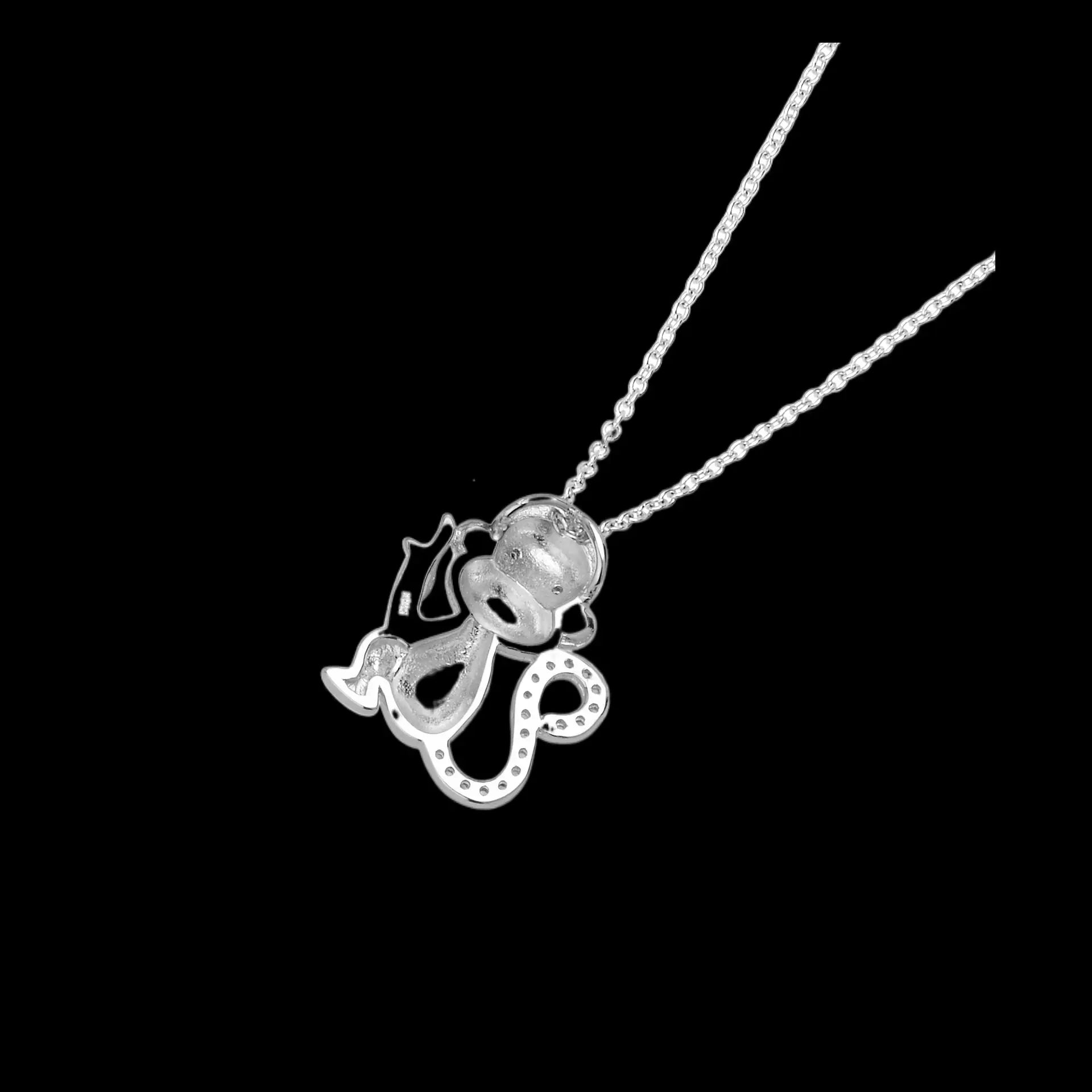 JUNGLE 925 Silver Pendant Necklace - Stellar Sparque