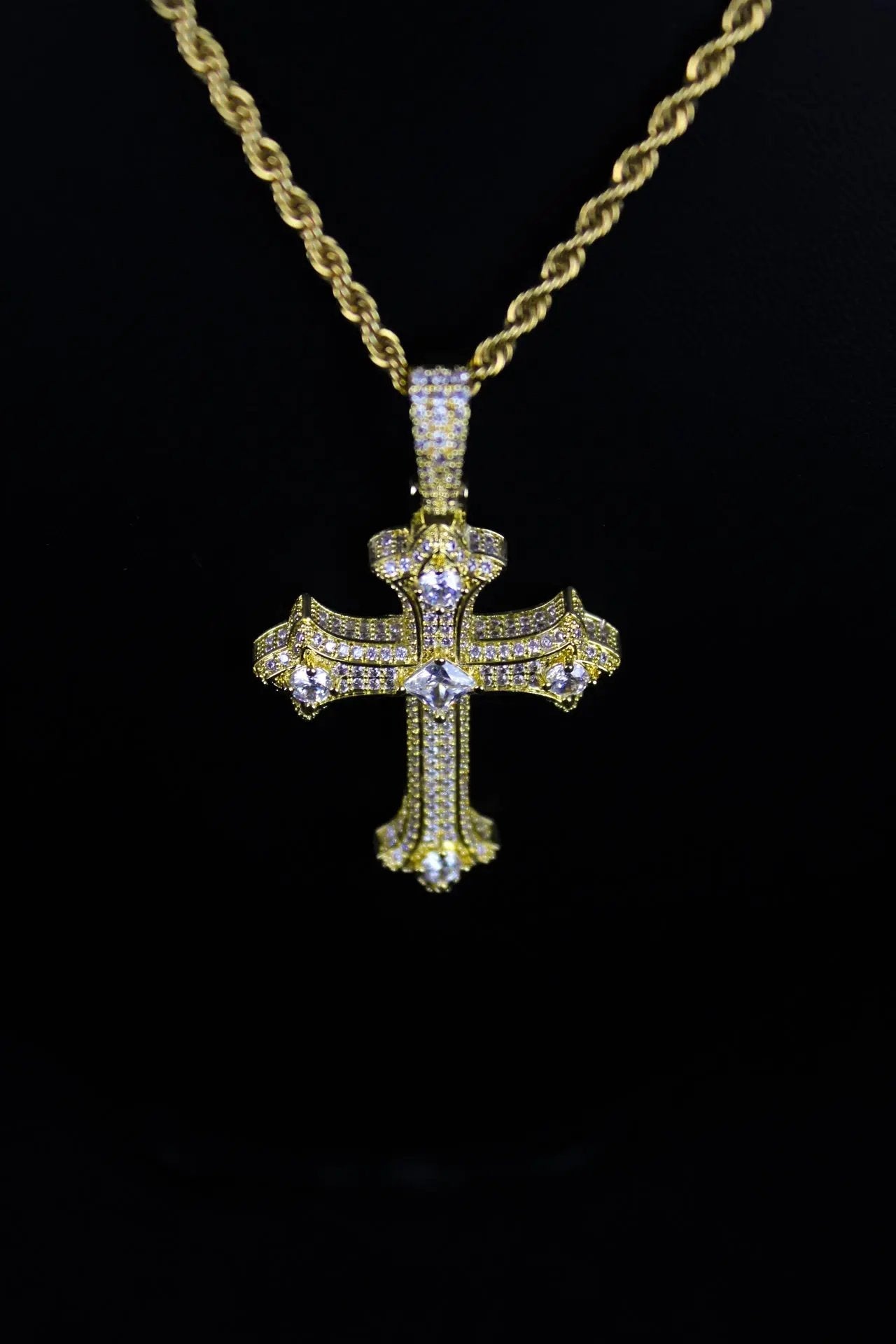 POWER Cross Pendant Necklace - Stellar Sparque