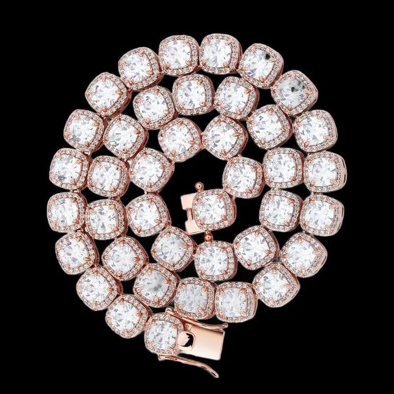 Princess Clustered Tennis Chain - Stellar Sparque