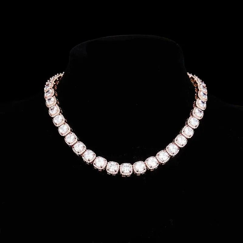Princess Clustered Tennis Chain - Stellar Sparque