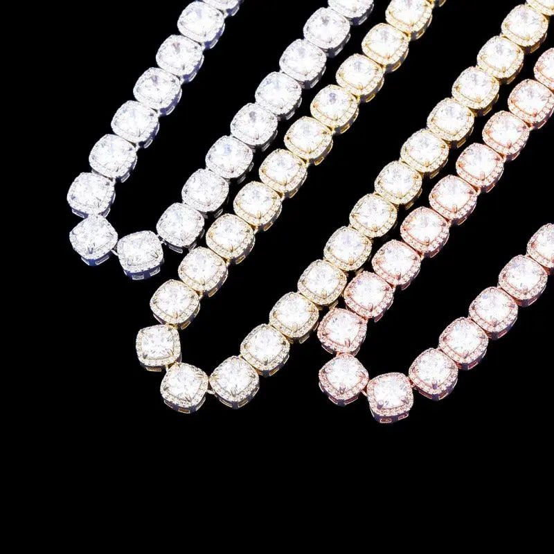 Princess Clustered Tennis Chain - Stellar Sparque