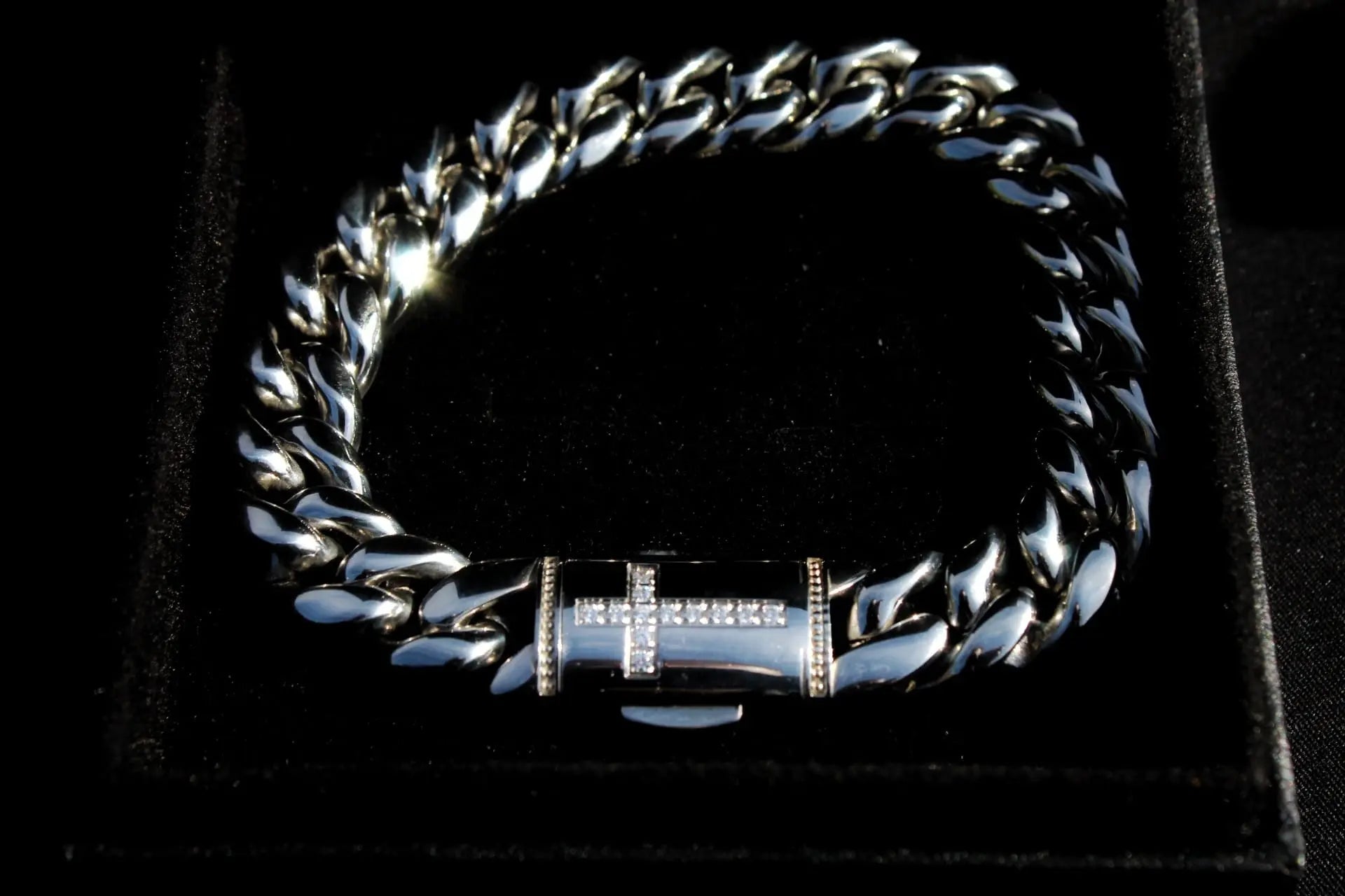 Stellar Clarity Silver Miami Cuban Bracelet - Stellar Sparque