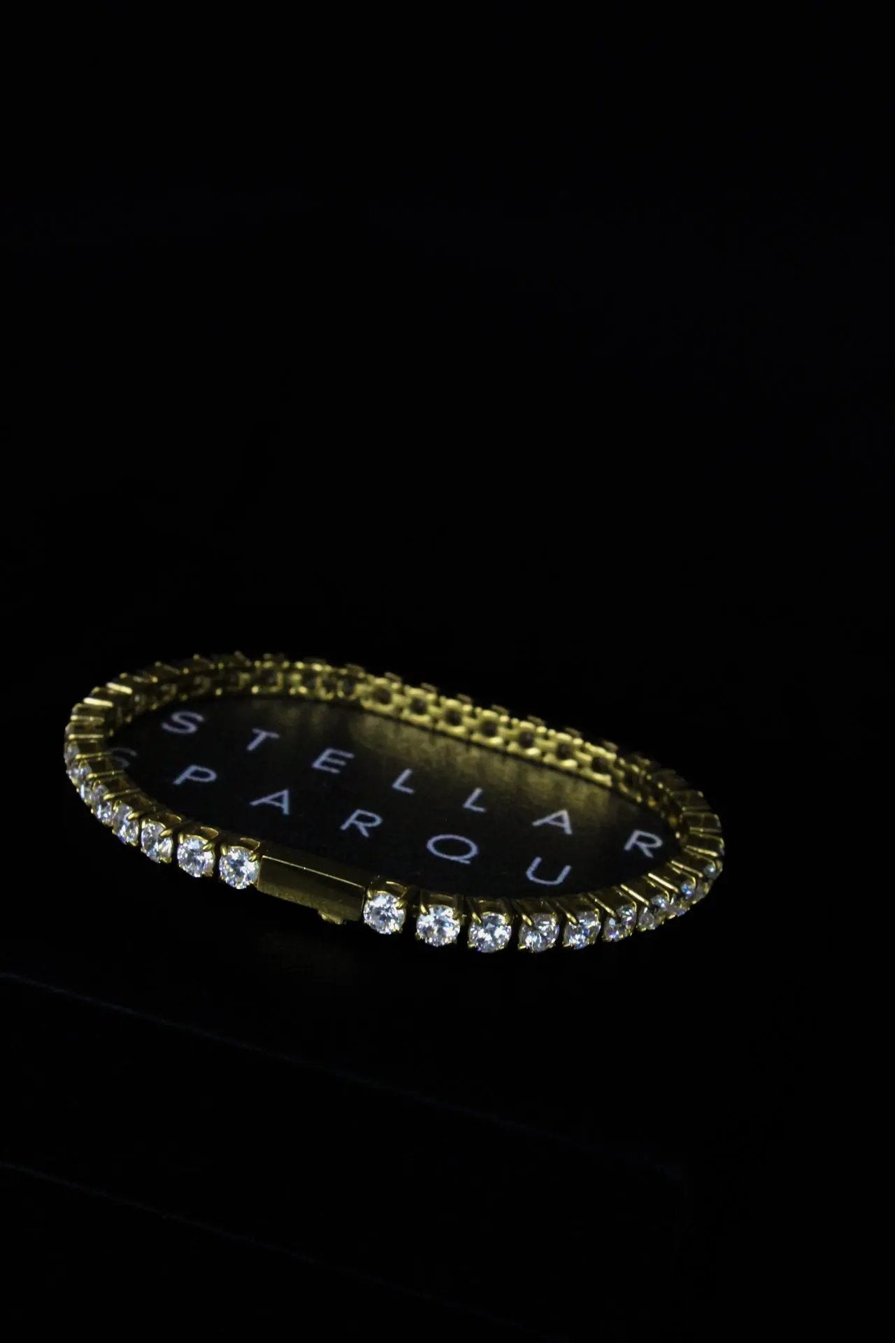 Stellar Ivory 4mm Tennis Bracelet Gold - Stellar Sparque