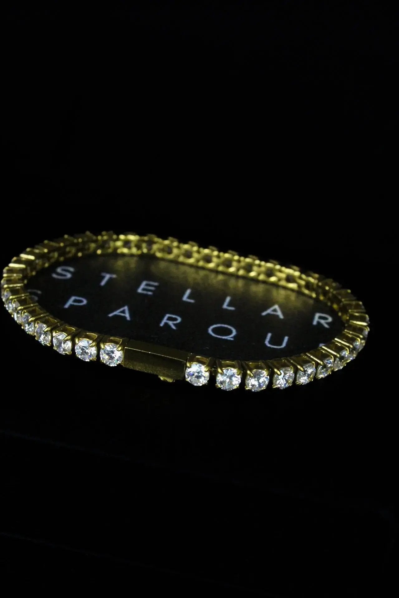 Stellar Ivory 4mm Tennis Bracelet Gold - Stellar Sparque