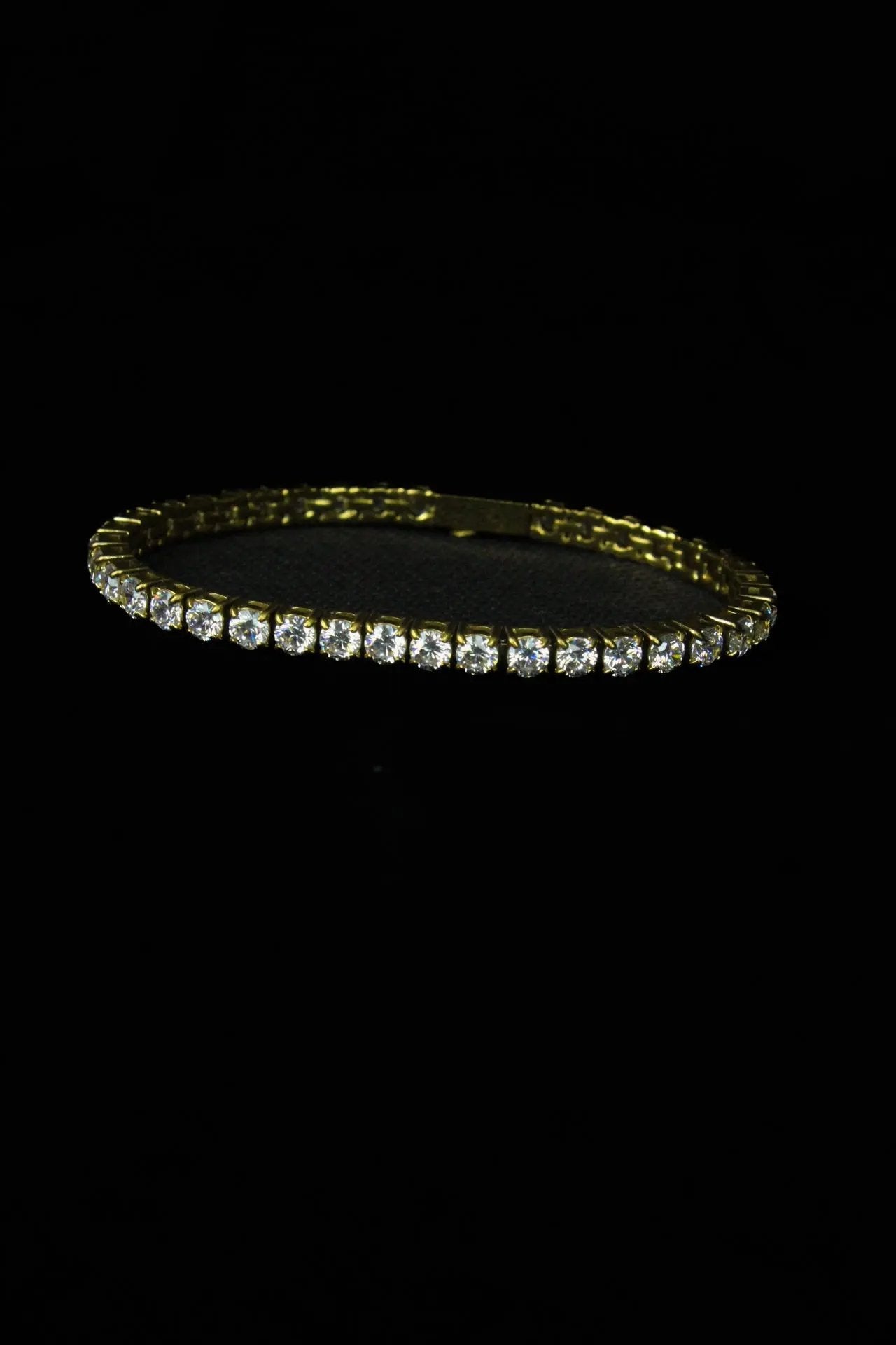 Stellar Ivory 4mm Tennis Bracelet Gold - Stellar Sparque