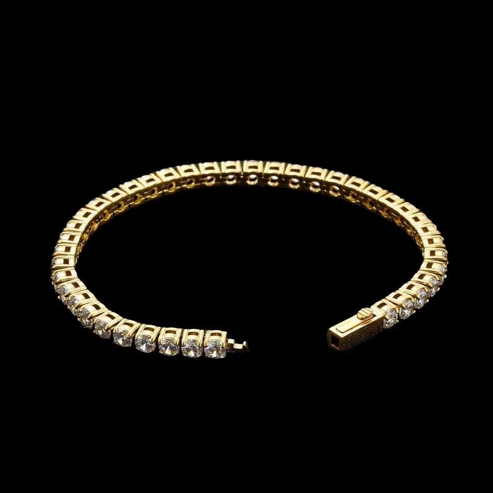 Stellar Ivory 4mm Tennis Bracelet Gold - Stellar Sparque