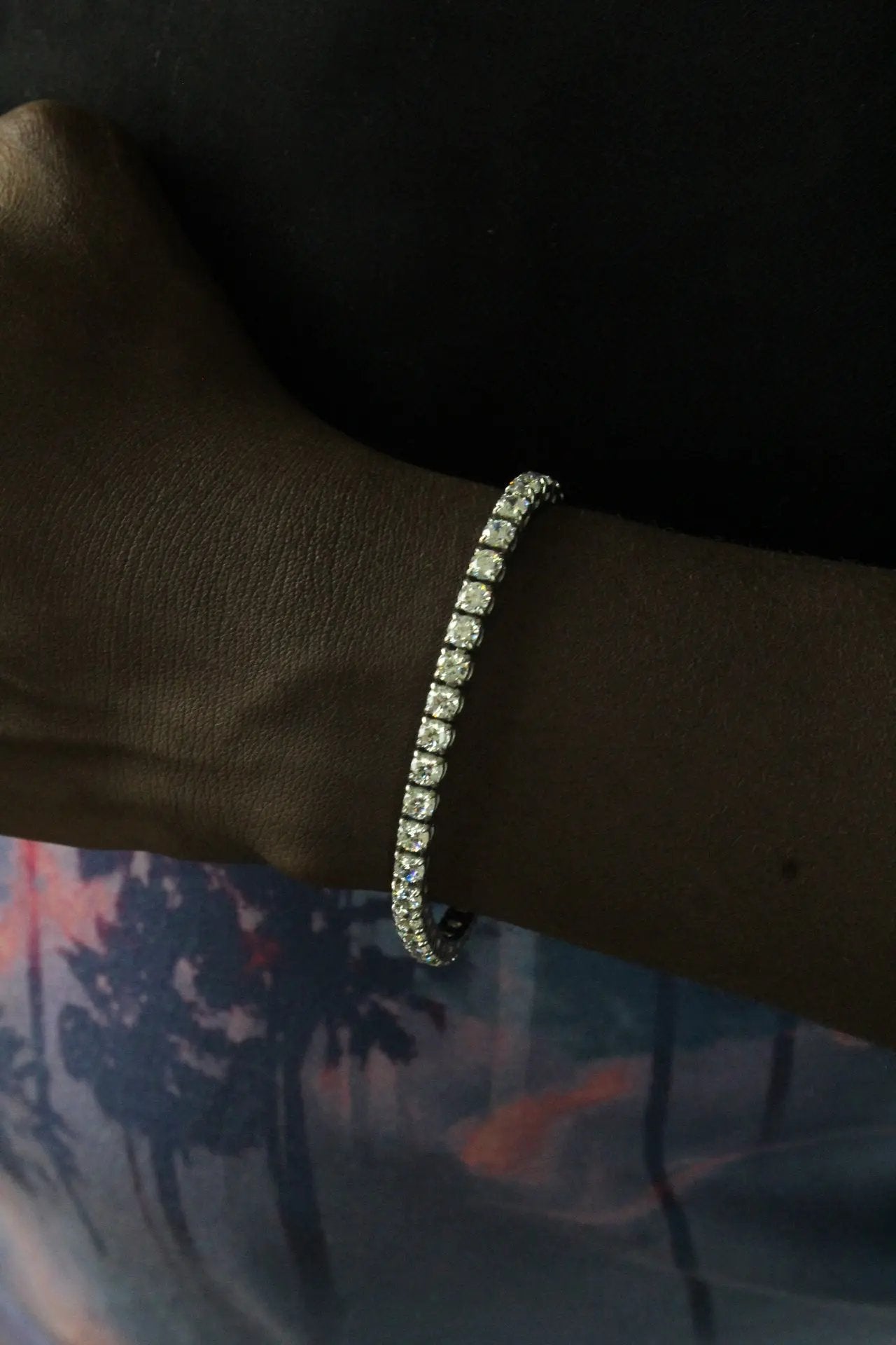 Stellar Ivory 4mm Tennis Bracelet White Gold - Stellar Sparque