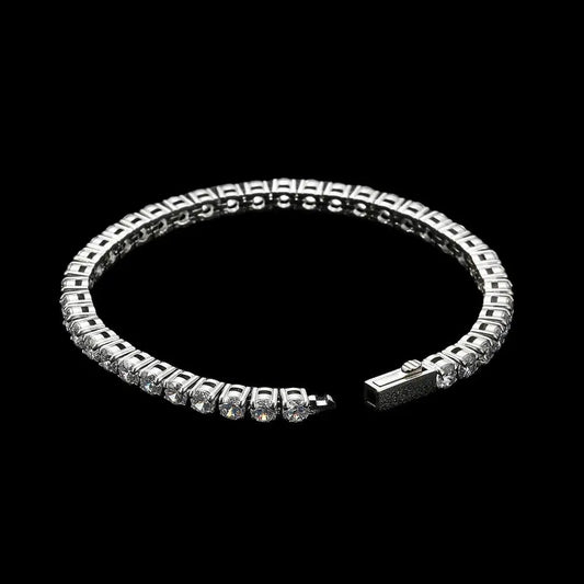 Stellar Ivory 4mm Tennis Bracelet White Gold - Stellar Sparque