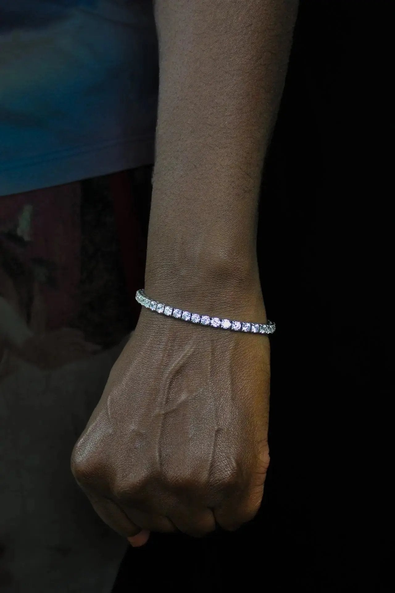 Stellar Ivory 4mm Tennis Bracelet White Gold - Stellar Sparque