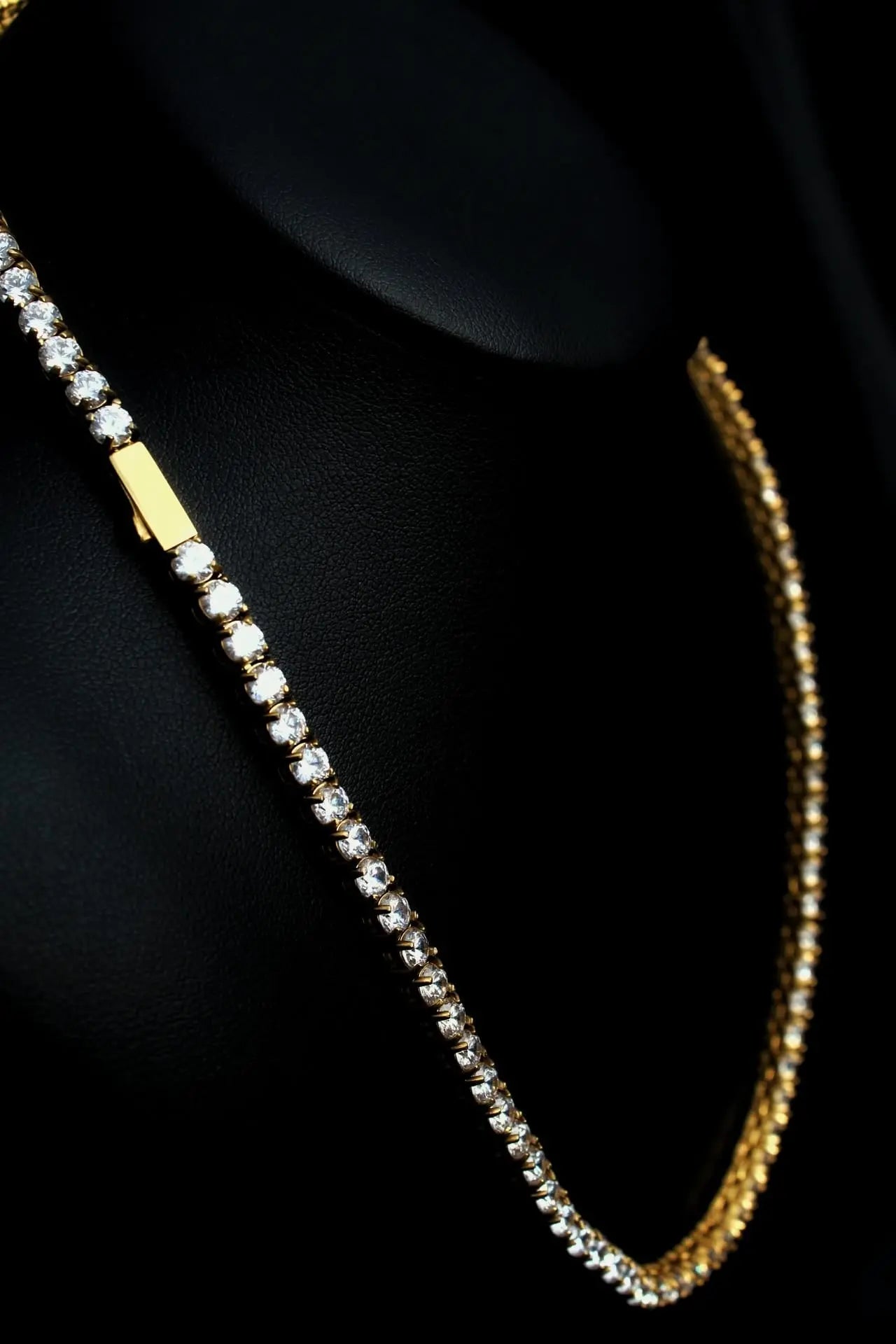 Stellar Ivory 4mm Tennis Chain Gold - Stellar Sparque