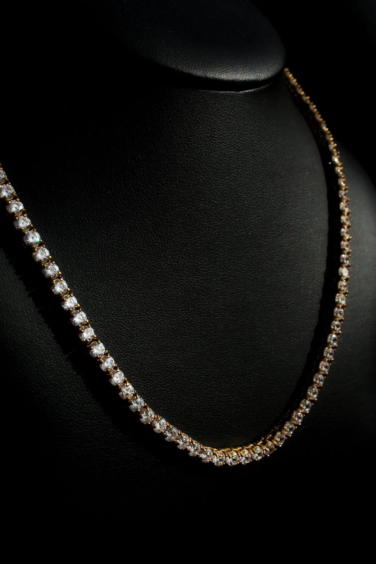 Stellar Ivory 4mm Tennis Chain Gold - Stellar Sparque
