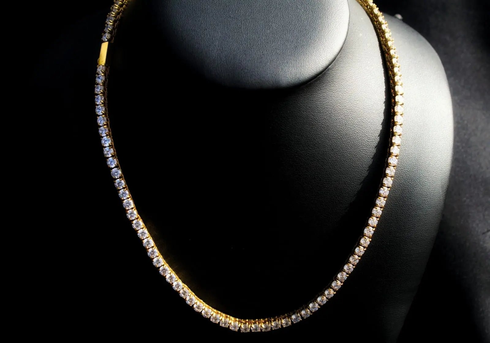 Stellar Ivory 4mm Tennis Chain Gold - Stellar Sparque
