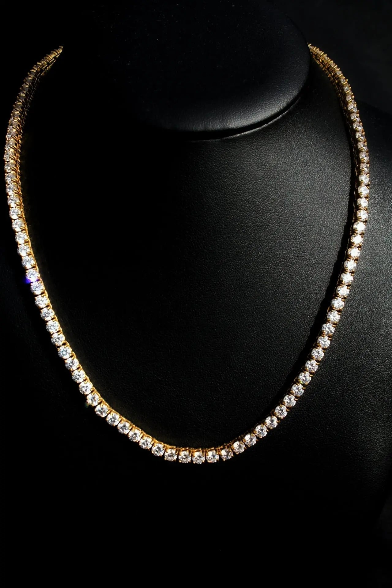 Stellar Ivory 4mm Tennis Chain Gold - Stellar Sparque