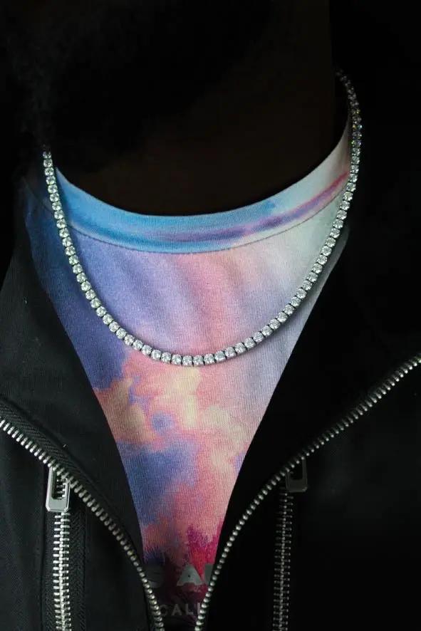 Stellar Ivory 4mm Tennis Chain White Gold - Stellar Sparque