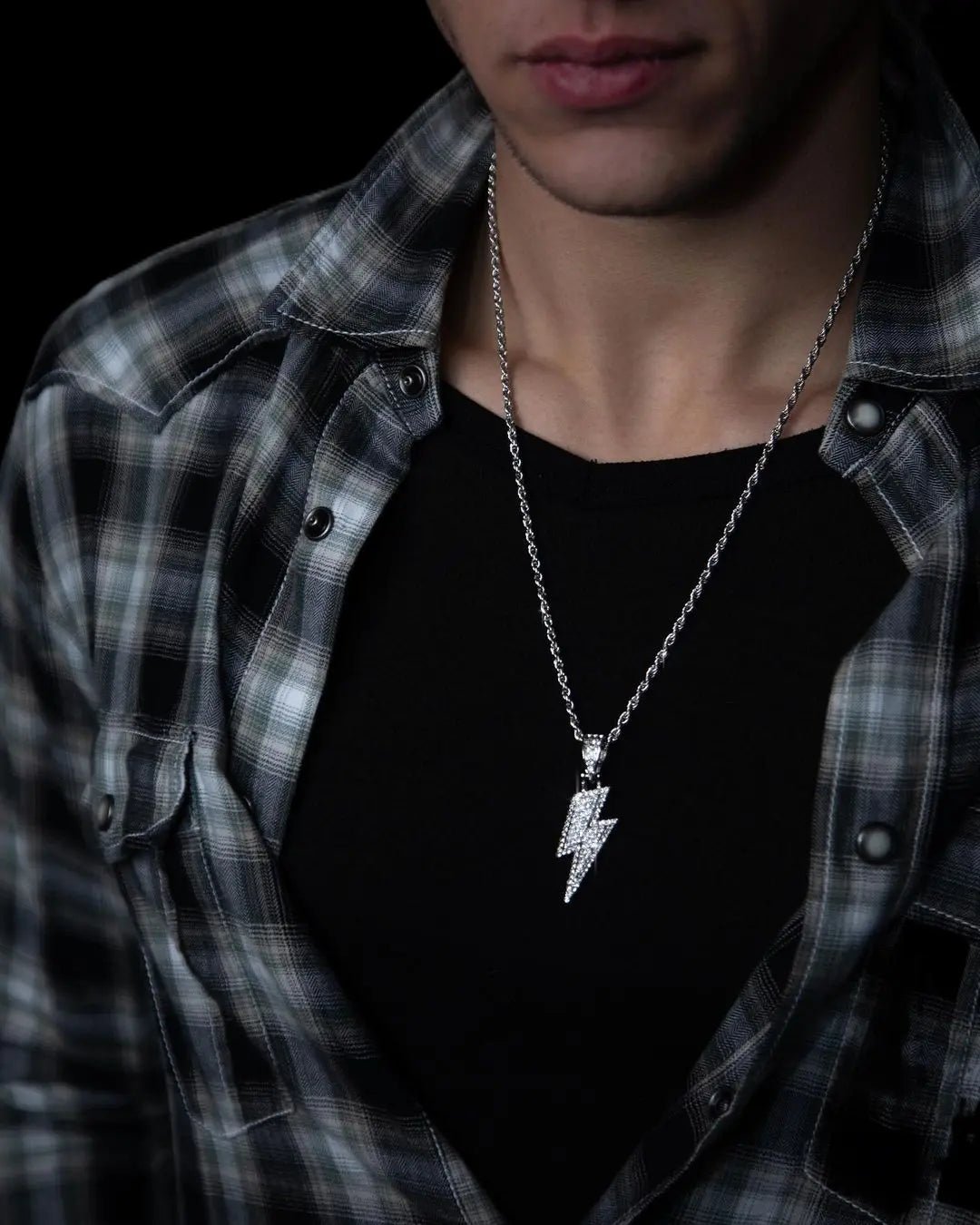 Stellar Luz Lightning Pendant Necklace - Stellar Sparque