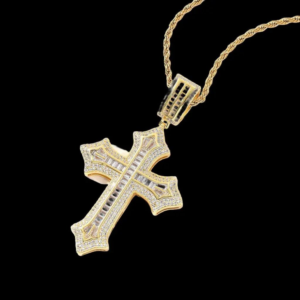 STRENGTH Cross Pendant Necklace - Stellar Sparque