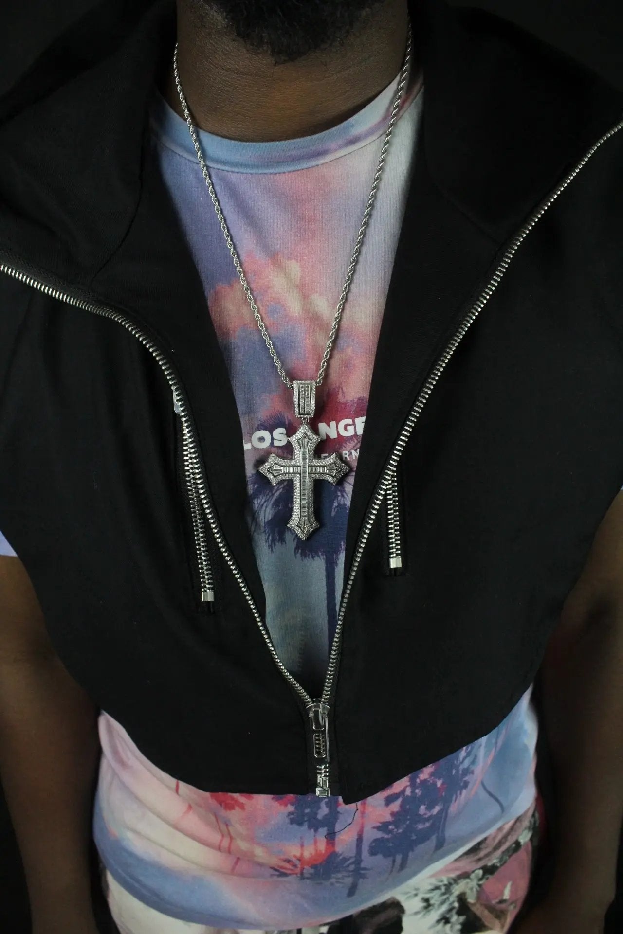 STRENGTH Cross Pendant Necklace - Stellar Sparque
