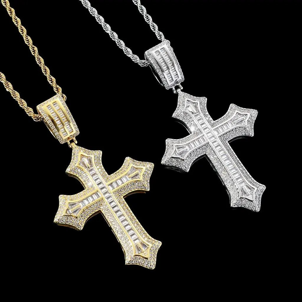 STRENGTH Cross Pendant Necklace - Stellar Sparque