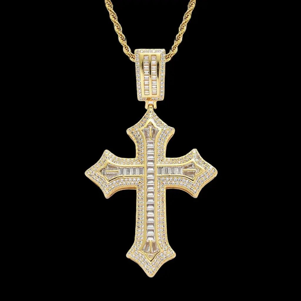 STRENGTH Cross Pendant Necklace - Stellar Sparque